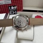Omega Speedmaster Co-Axial Chronograph Gray/Orange – 42 mm Brown Leather Strap