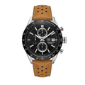 TAG Heuer Carrera Chronograph Black – Automatic | Suede Leather Strap