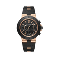 Bvlgari Aluminium Chronograph Black/Rose Gold